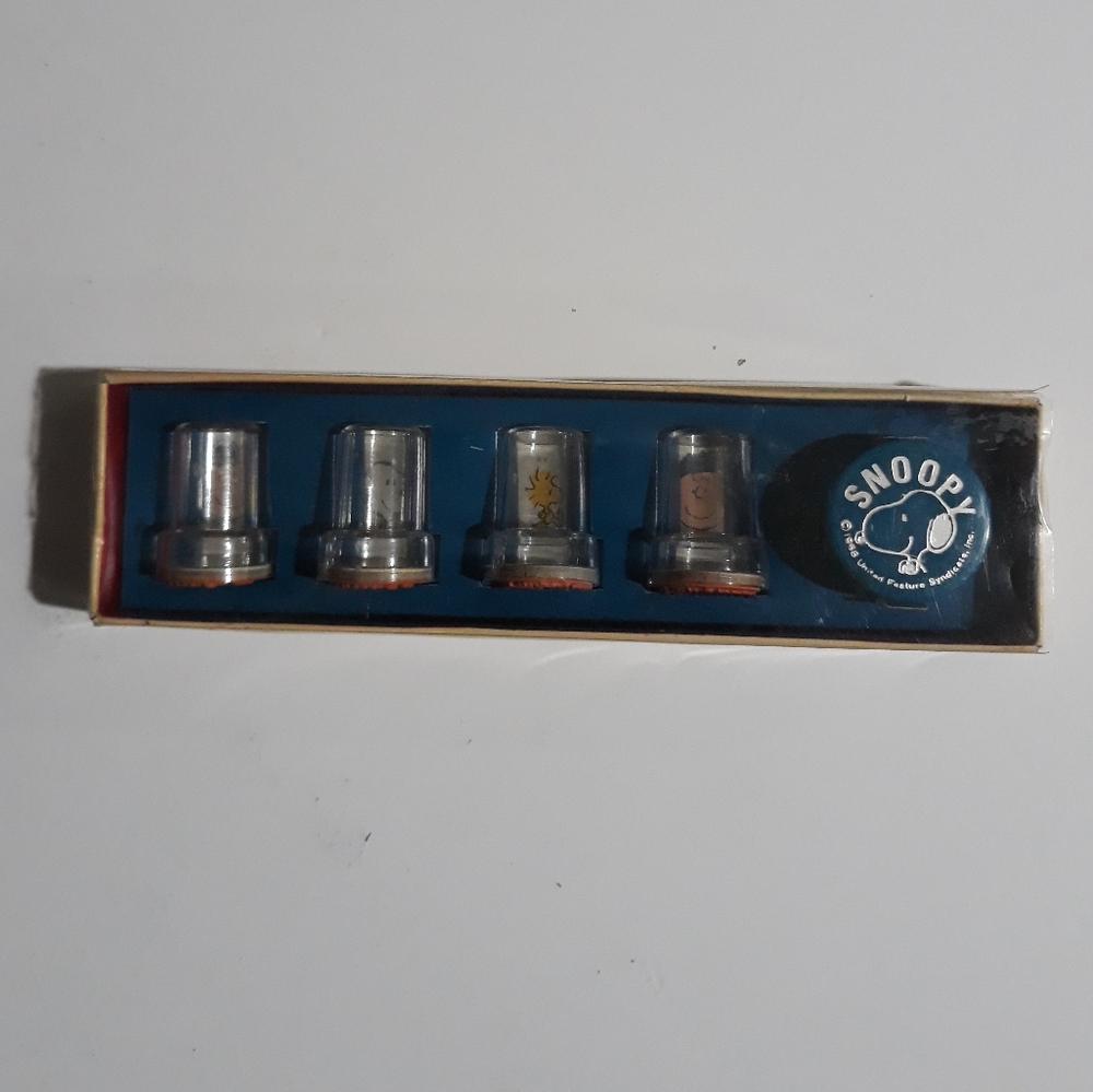 Peanuts 5-Piece Rubber Stamp Set - RARE! - Picture 1 of 6